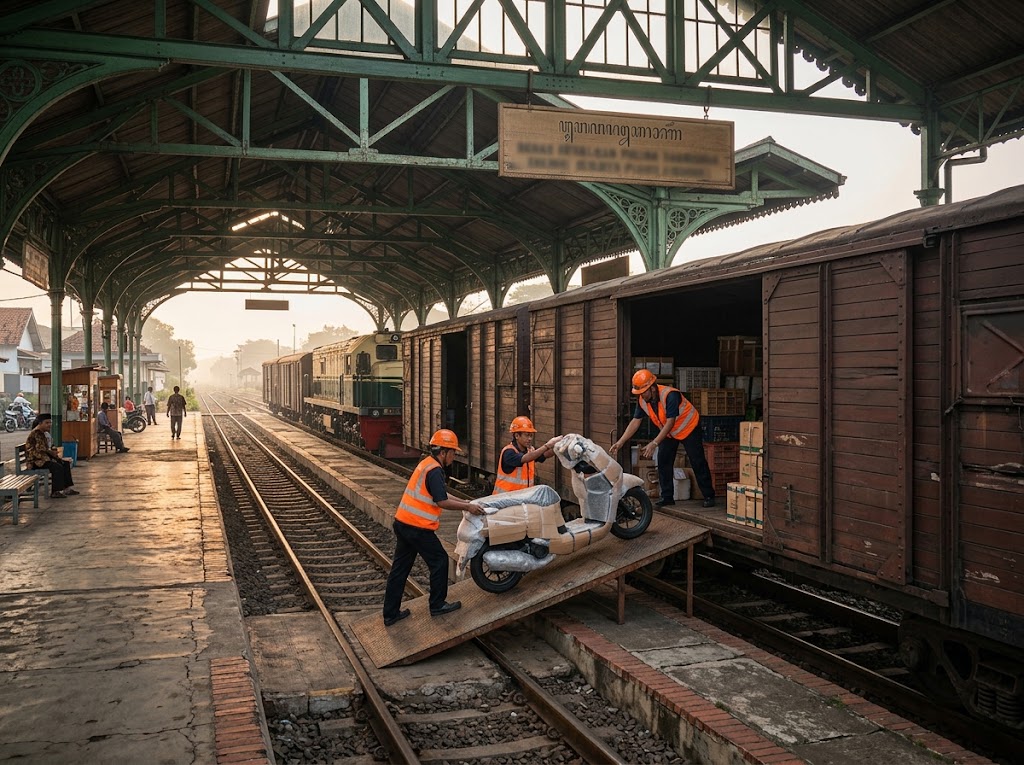 Jasa Kirim Motor Jogja Lewat Kereta Api - Stasiun Jasa kirim motor jogja lewat kereta api - stasiun Lempuyangan Yogyakarta