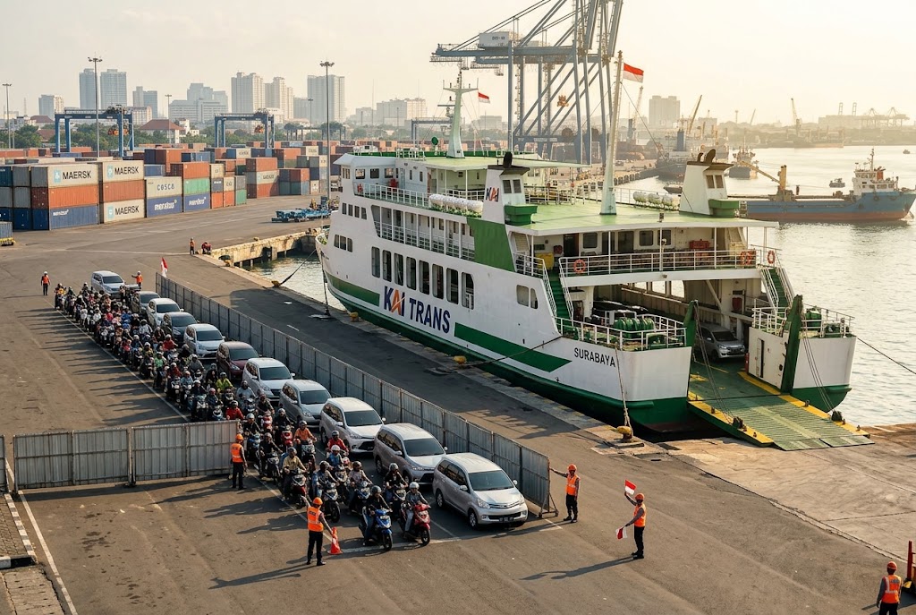 Kirim motor jogja lewat kapal laut - pelabuhan keberangkatan kargo motor